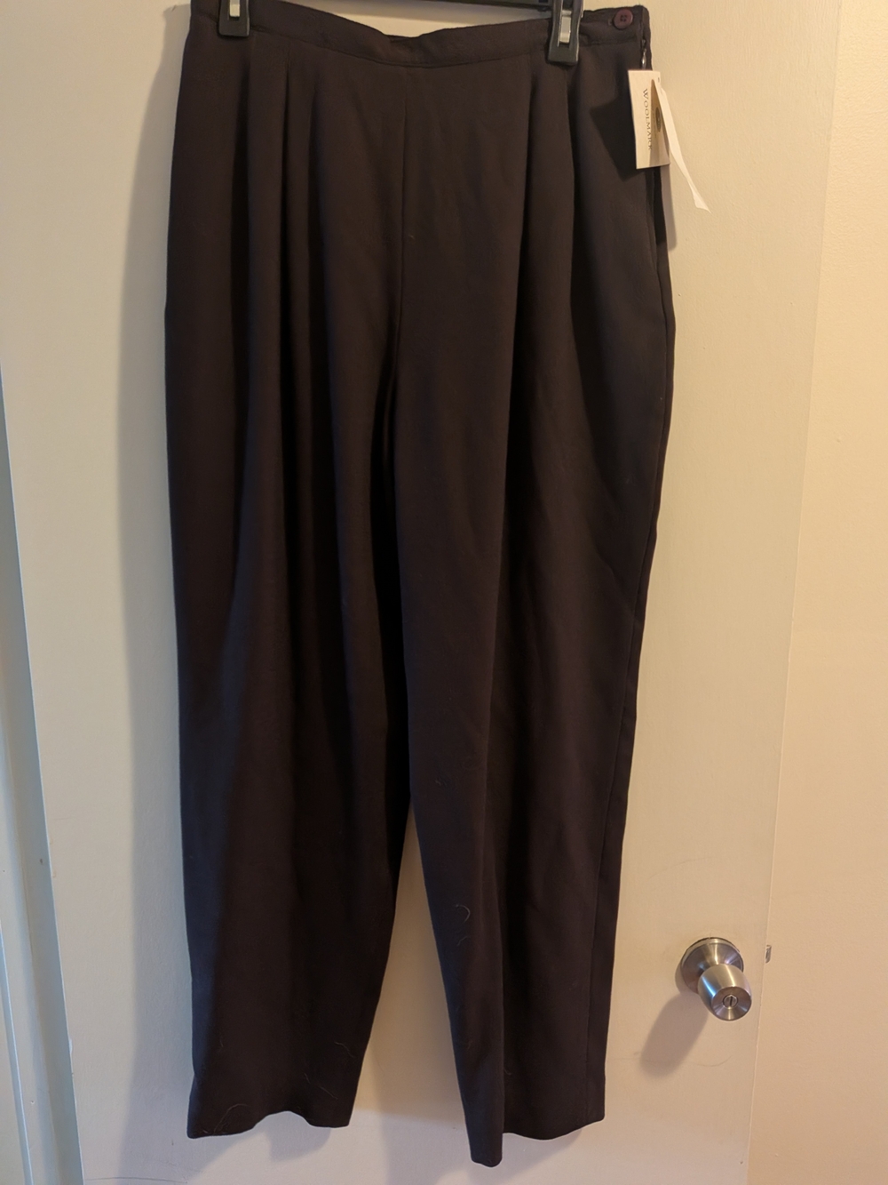 Jones New York Dark Brown Wool Women's Trousers